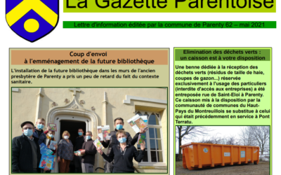 Gazette de Parenty – mai 2021