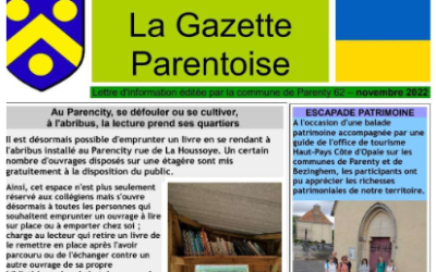 Gazette de Parenty – Novembre 2022