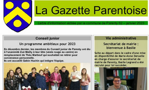 Gazette de Parenty – Janvier 2023