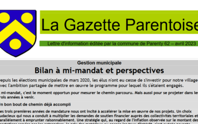Gazette de Parenty – Avril 2023