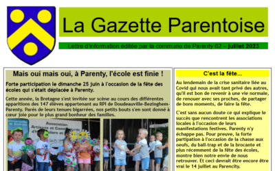 Gazette de Parenty – Juillet 2023