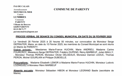 CONSEIL MUNICIPAL 28 février 2025